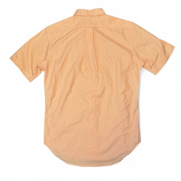 Polo Ralph Lauren classic fit orange gingham short sleeve button down Sz S - Picture 2 of 6